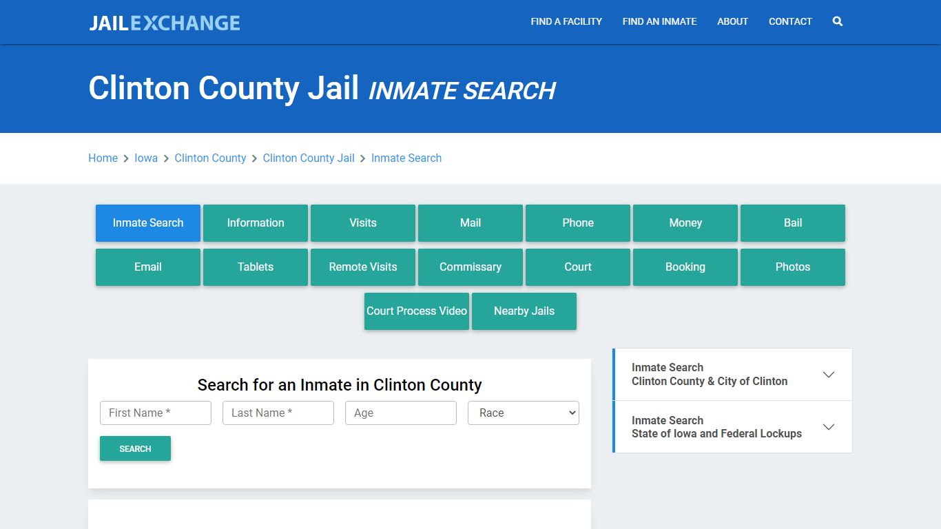 Clinton County Jail, IA Inmate Search: Roster & Mugshots